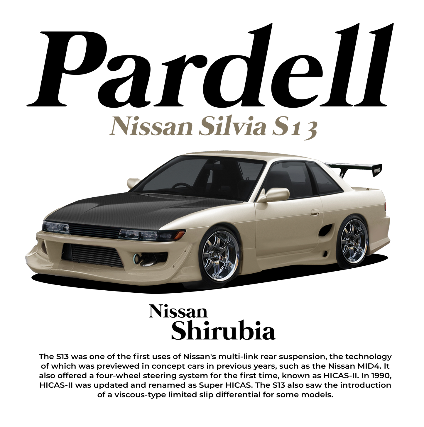 Nissan Silvia S13 Pardell DTF Transfer