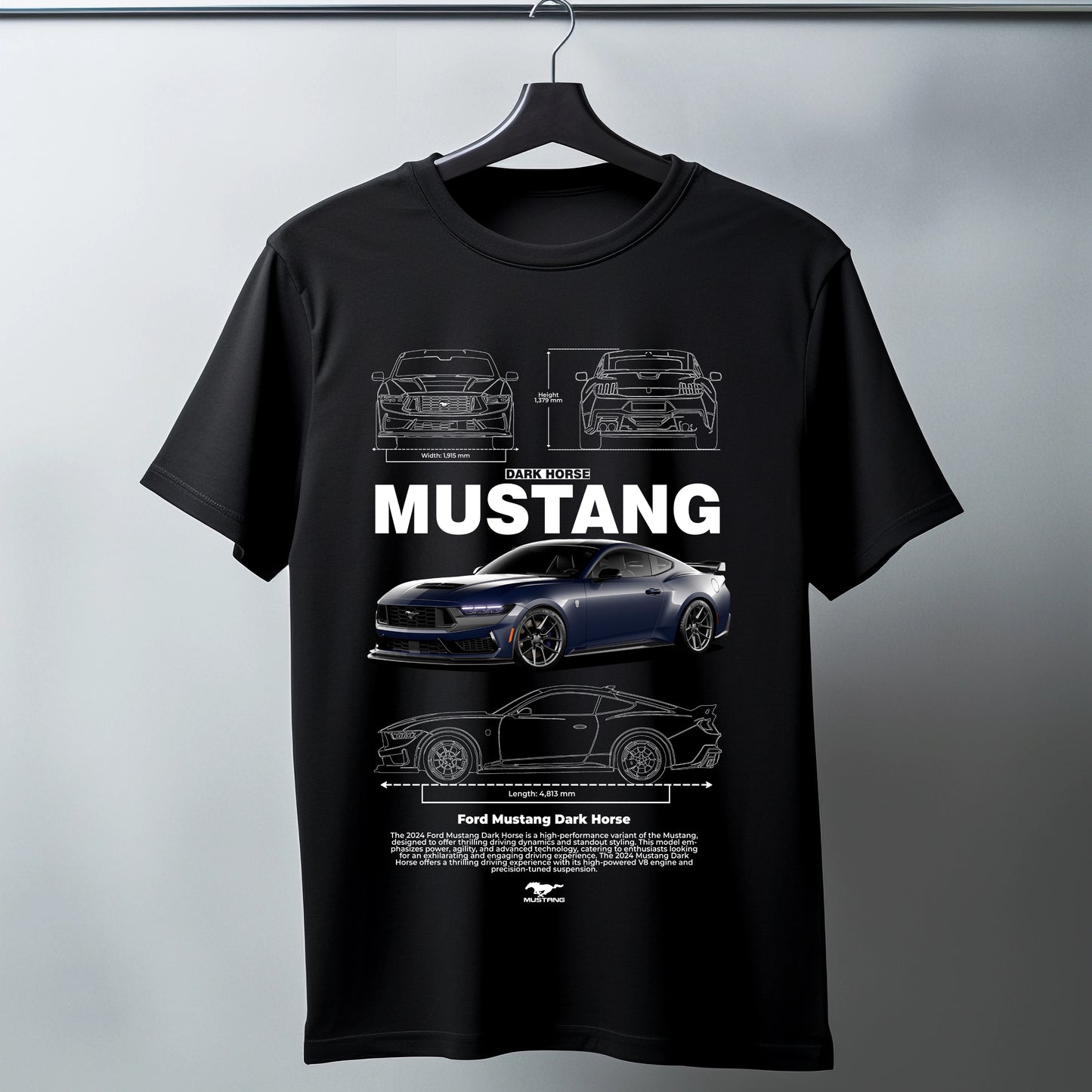 Dark Horse Mustang Tee Shirt