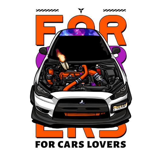 For Car Lovers Mitsubishi Evo DTF Transfer