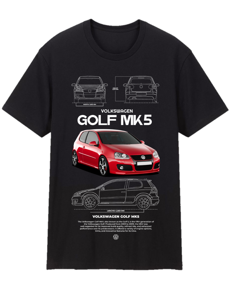 Volkswagen Golf MK5 Tee Shirt