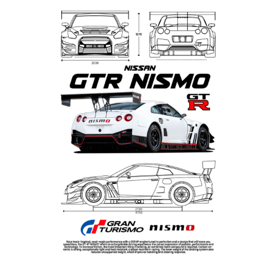 Nissan GTR Nismo DTF Transfer
