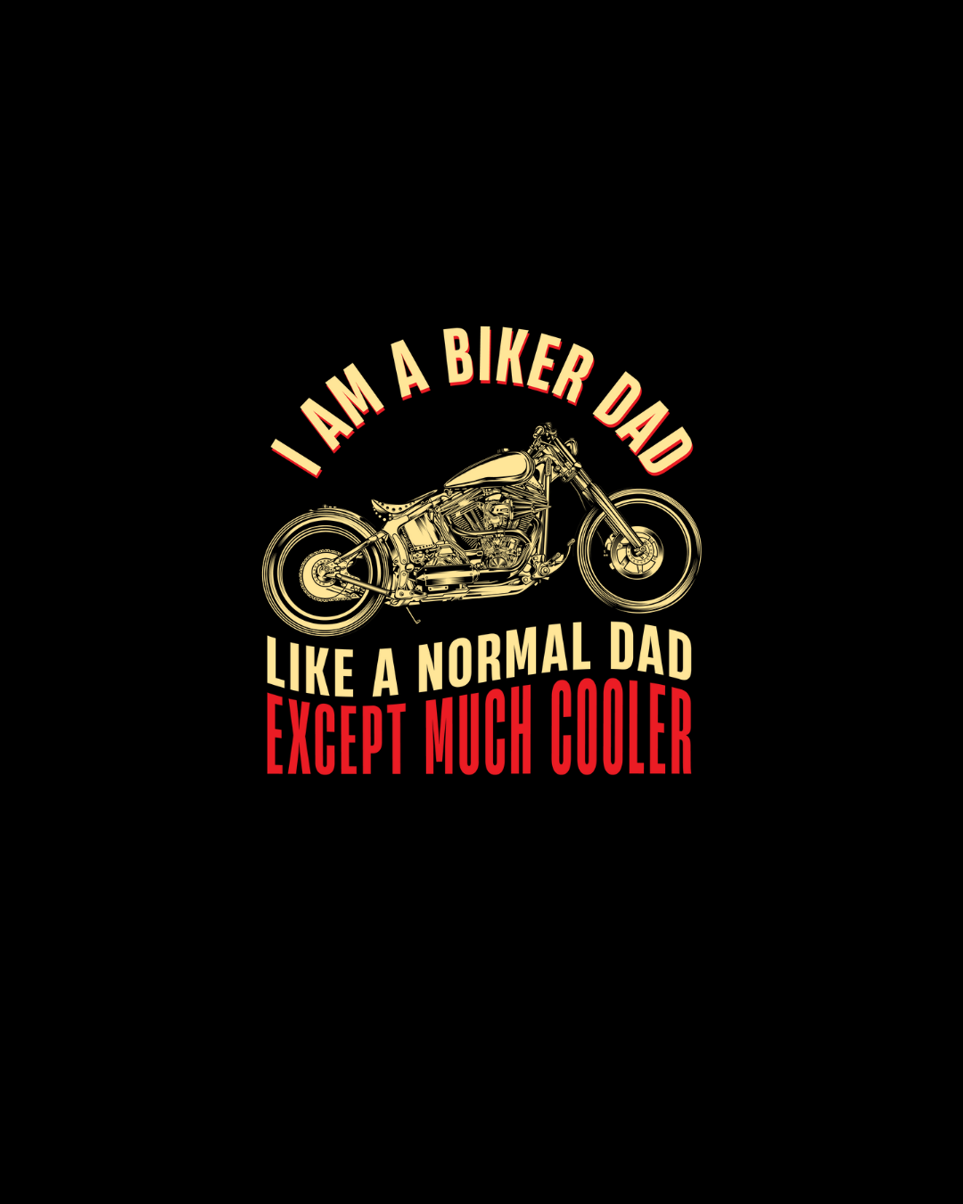Biker Dad Motorcycle Dad DTF Transfer