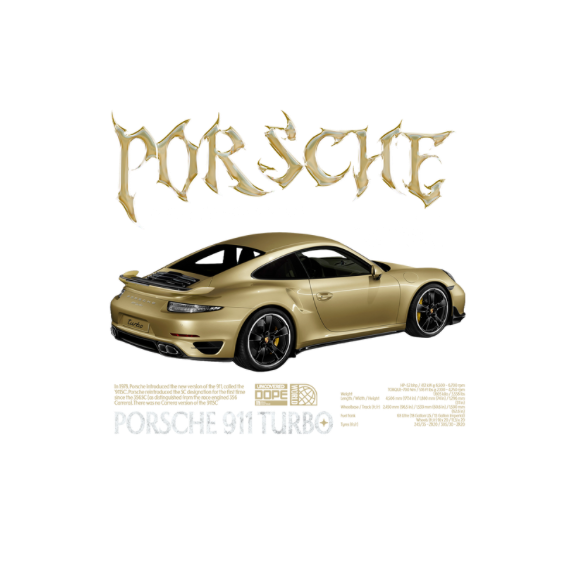 Porsche 911 Turbo DTF Transfer