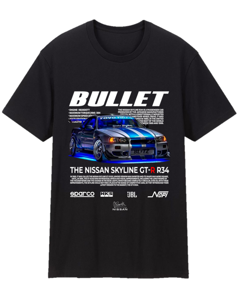 Nissan Skyline GT-R R34 Tee Shirt