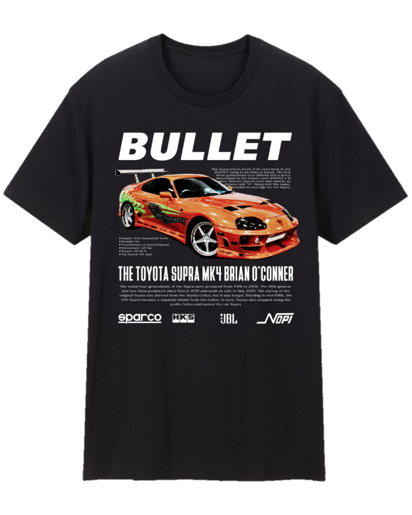 Toyota Supra MK4 Brian O’Conner Tee Shirt