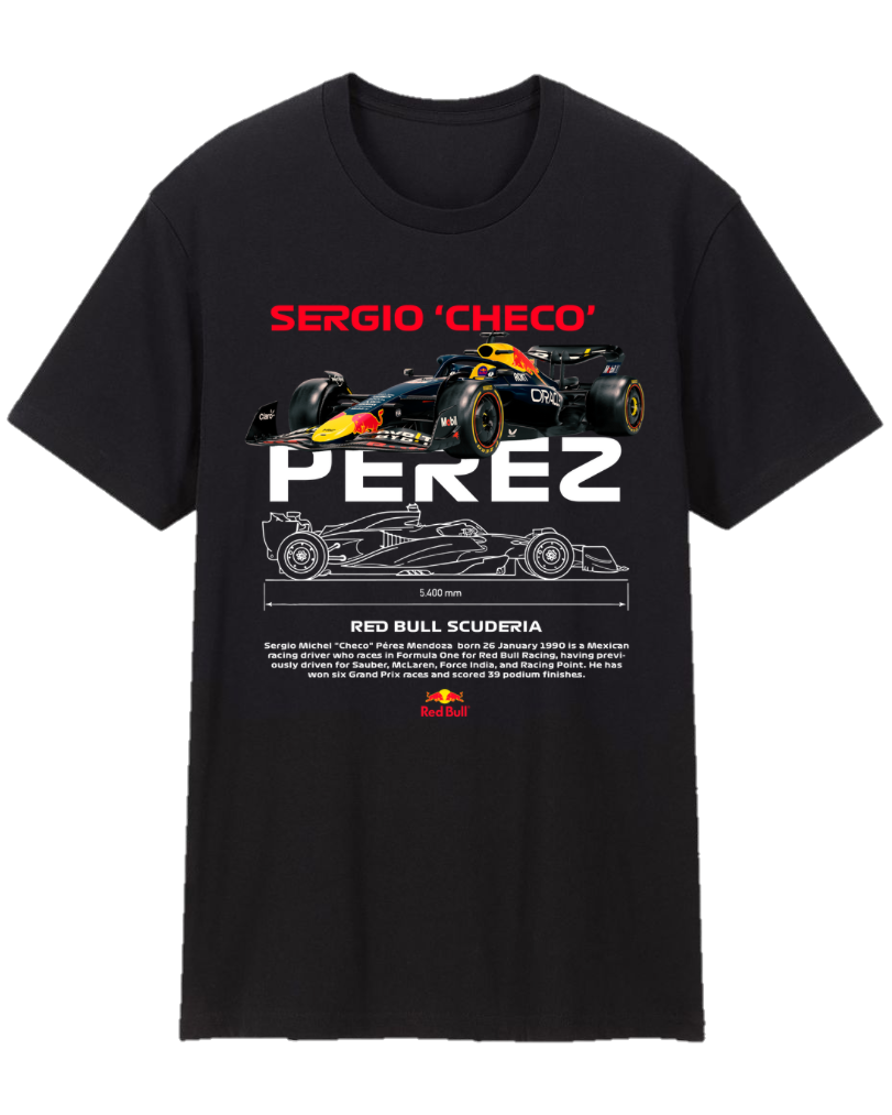 Sergio Checo Perez Formula 1 Tee Shirt