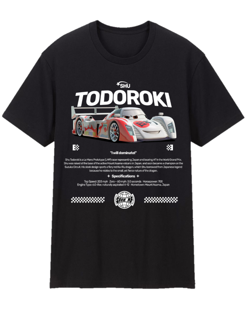 Shu Todoroki Cars Tee Shirt