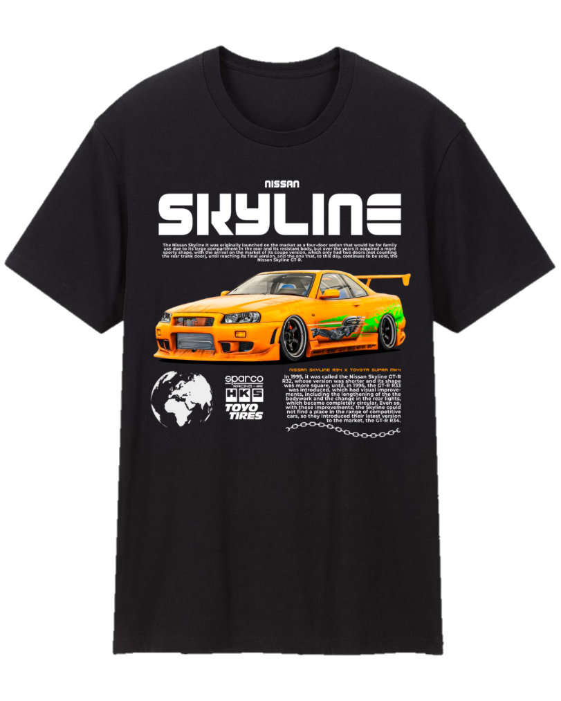 Nissan Skyline R34 Tee Shirt