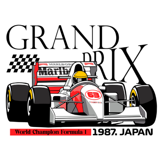 Grand Prix 1987 Japan DTF Transfer