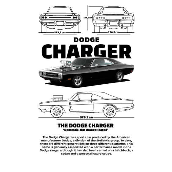 Dodge Charger DTF Transfer