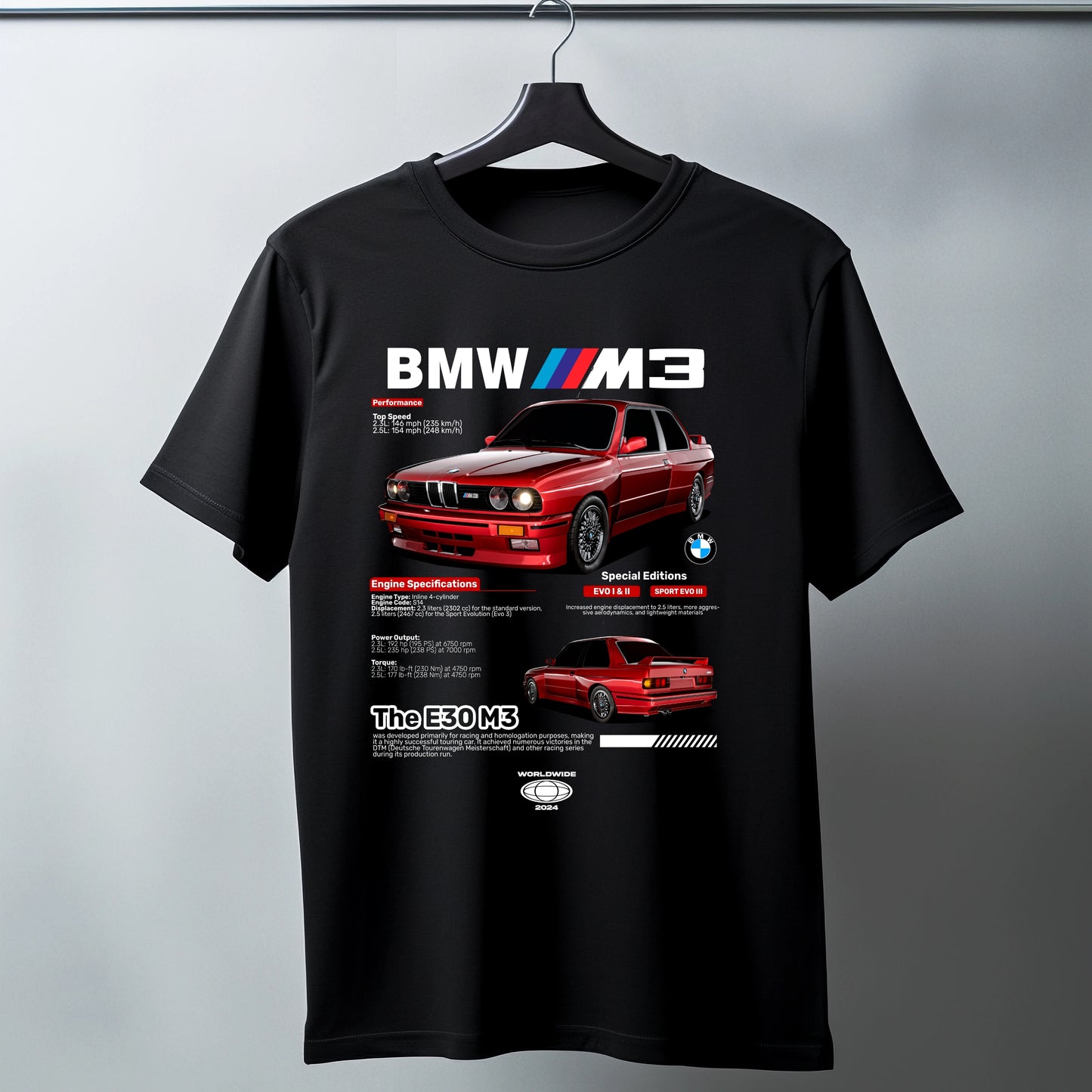 BMW E30 M3 Tee Shirt