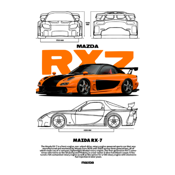 Mazda RX-7 DTF Transfer
