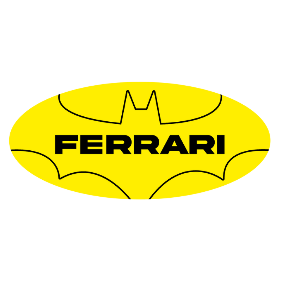 Batman Ferrari DTF Transfer