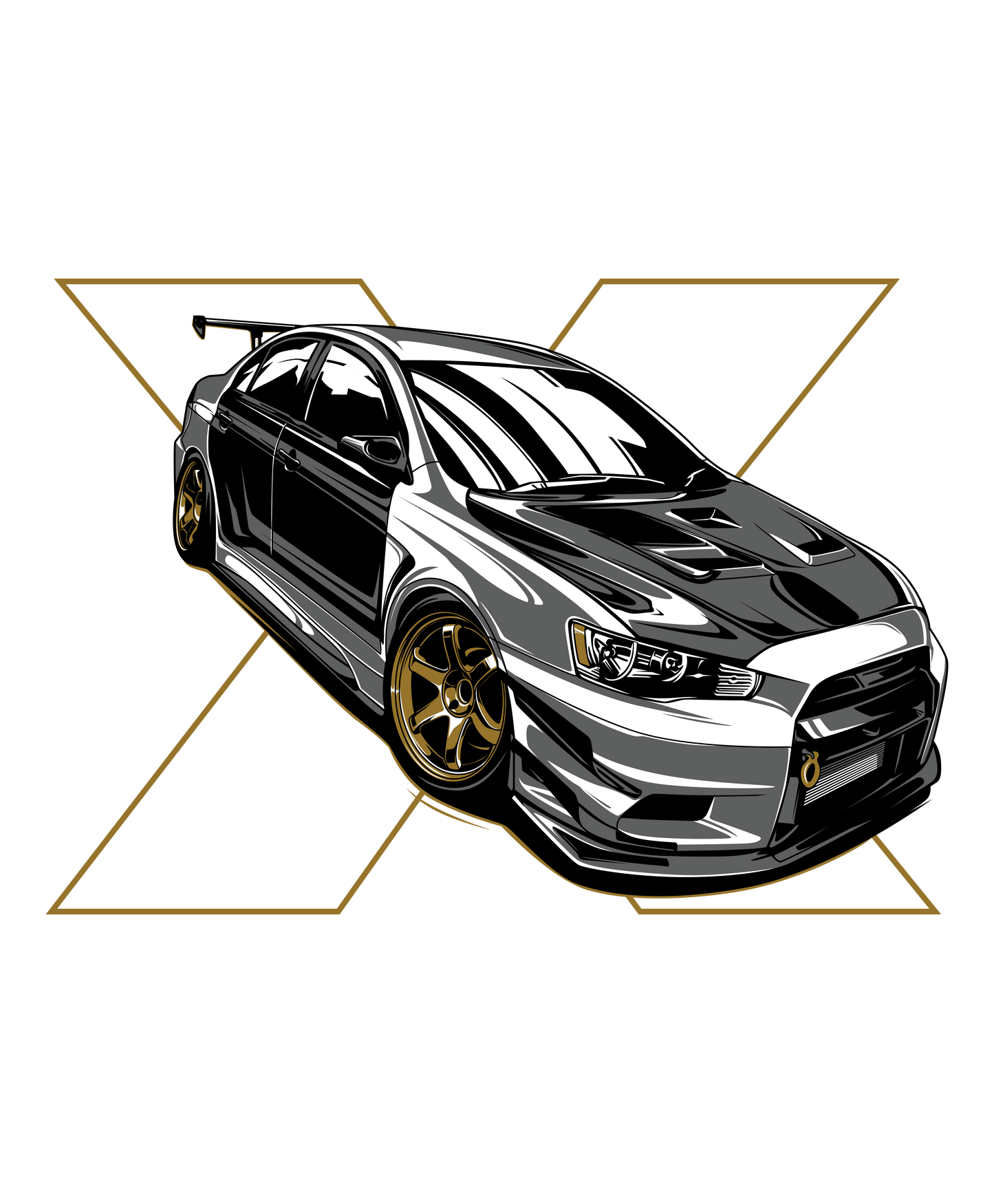Mitsubishi Evo DTF Transfer