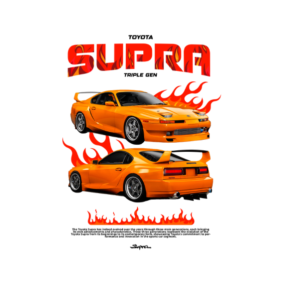Toyota Supra DTF Transfer