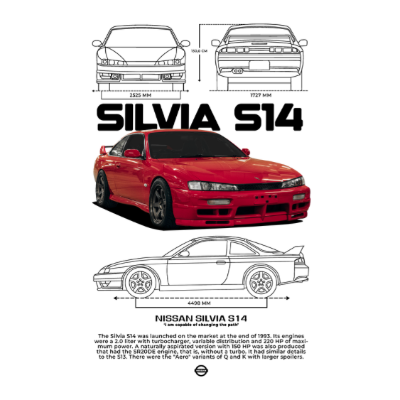 Nissan Silvia S14 DTF Transfer