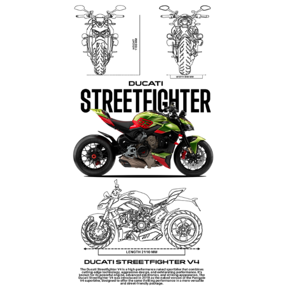Ducati Streetfighter V4 DTF Transfer