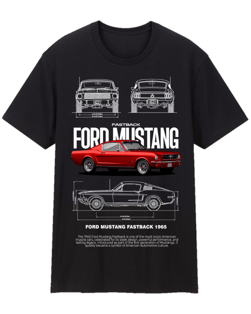 Ford Mustang Fastback 1965 Tee Shirt