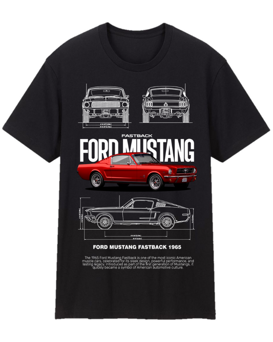 Ford Mustang Fastback 1965 Tee Shirt