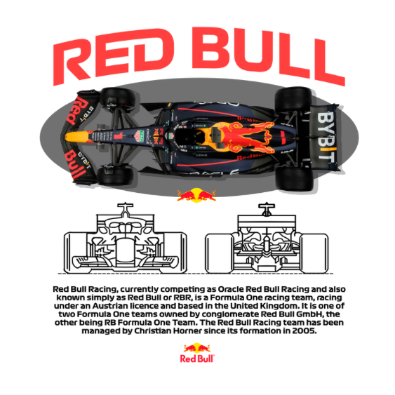 Red Bull Formula 1 DTF Transfer