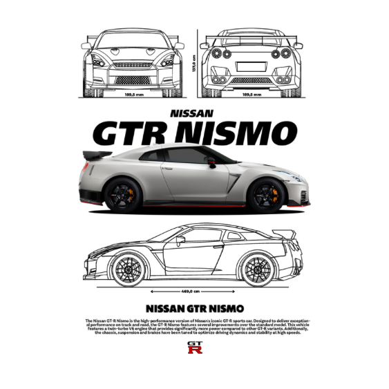 Nissan GTR Nismo DTF Transfer