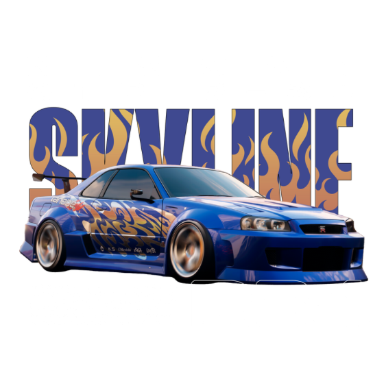 Nissan GTR Skyline R34 DTF Transfer