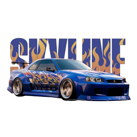 Nissan GTR Skyline R34 DTF Transfer