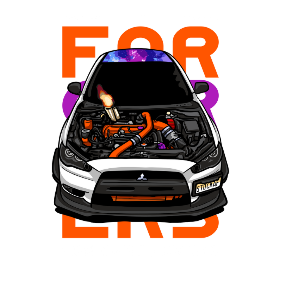 For Car Lovers Mitsubishi Evo DTF Transfer