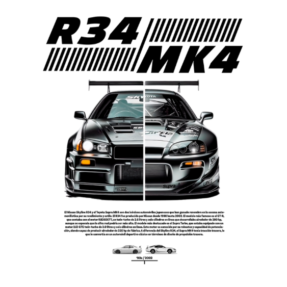 Nissan GTR / Toyota Supra DTF Transfer