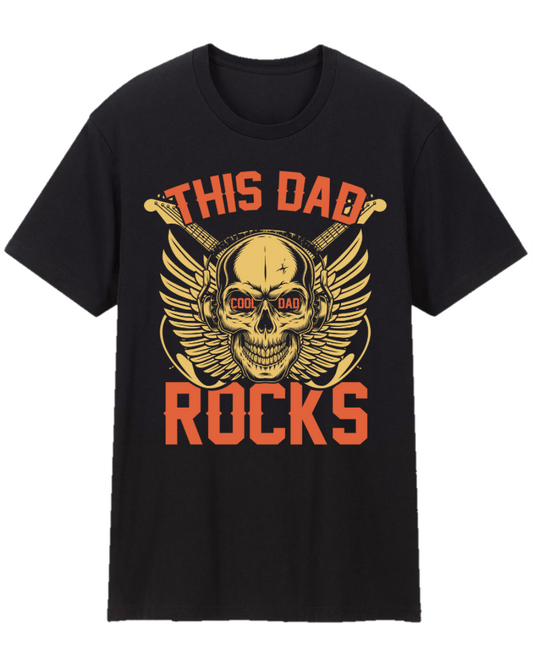 This Dad Rocks Father Appreciation Tee Shirt