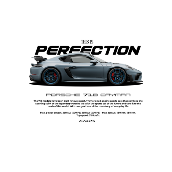Porsche 718 Cayman DTF Transfer
