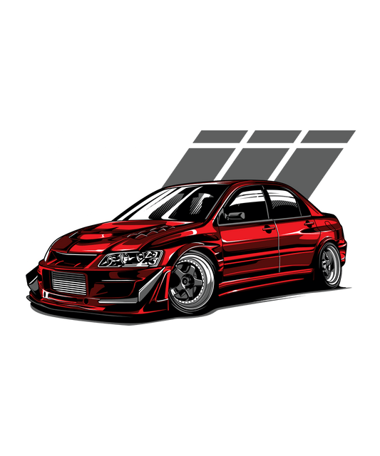 Mitsubishi Evo DTF Transfer