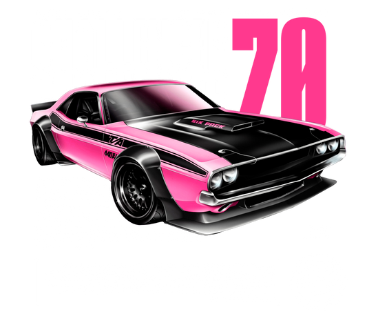 Dodge Challenger 70 DTF Transfer