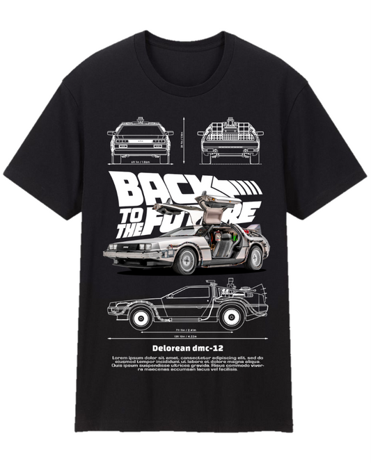 Back To The Future Delorean DMC-12 Tee Shirt