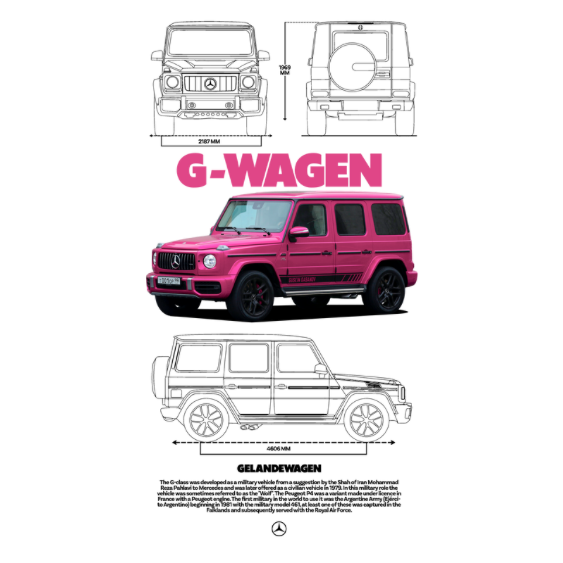 Mercedes Benz G Wagon DTF Transfer