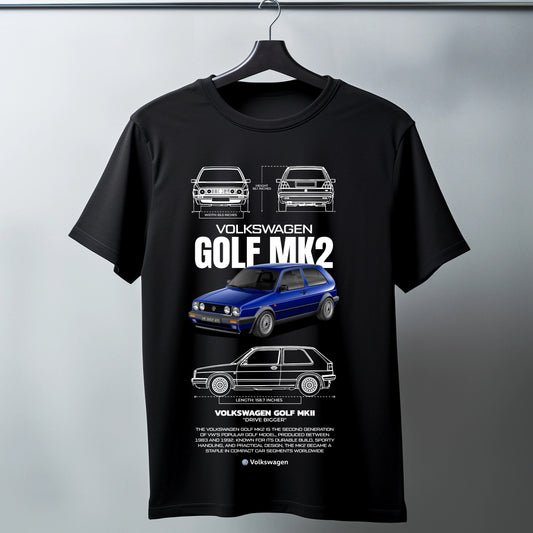 Volkswagen Golf MK2 Tee Shirt