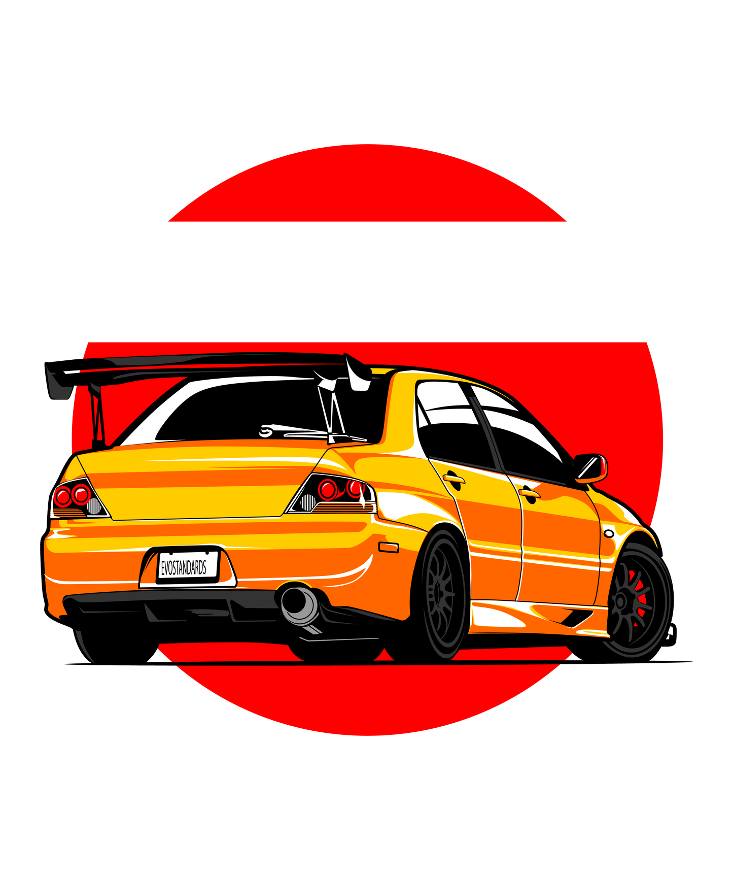 Mitsubishi Evo DTF Transfer