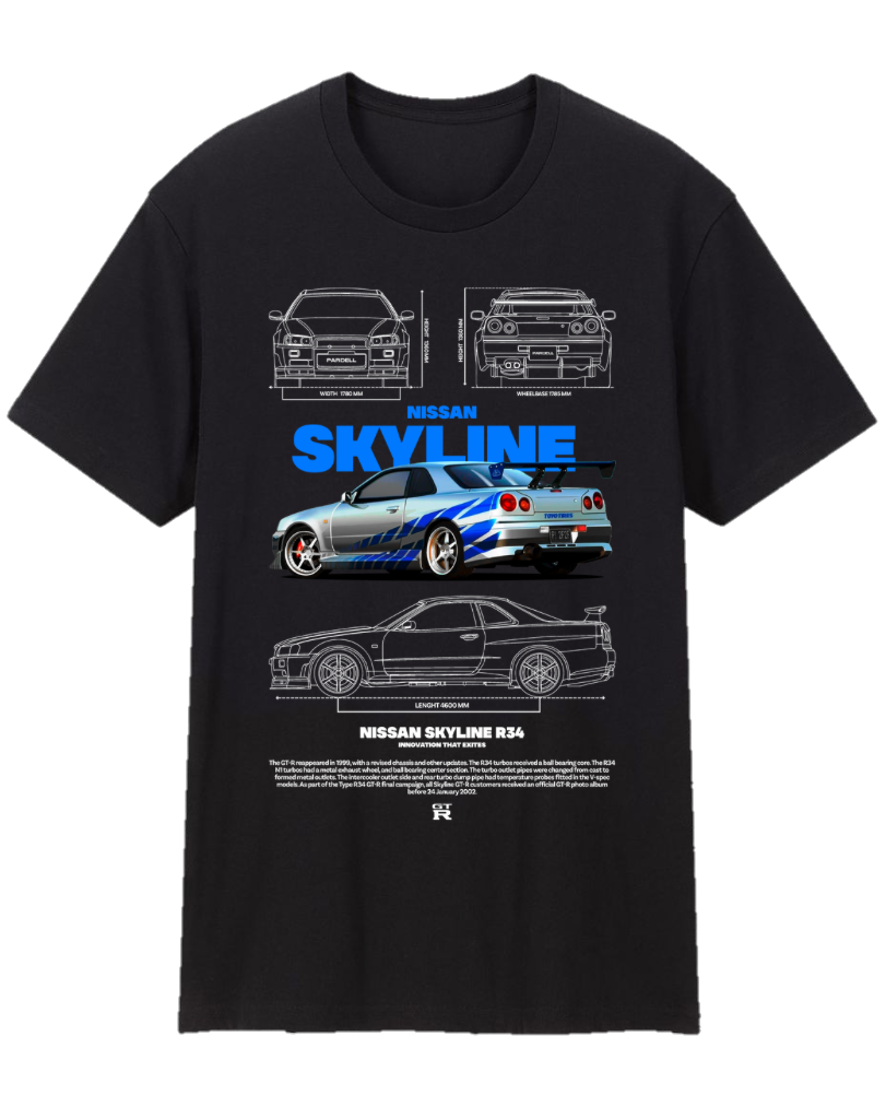 Nissan Skyline R34 Tee Shirt