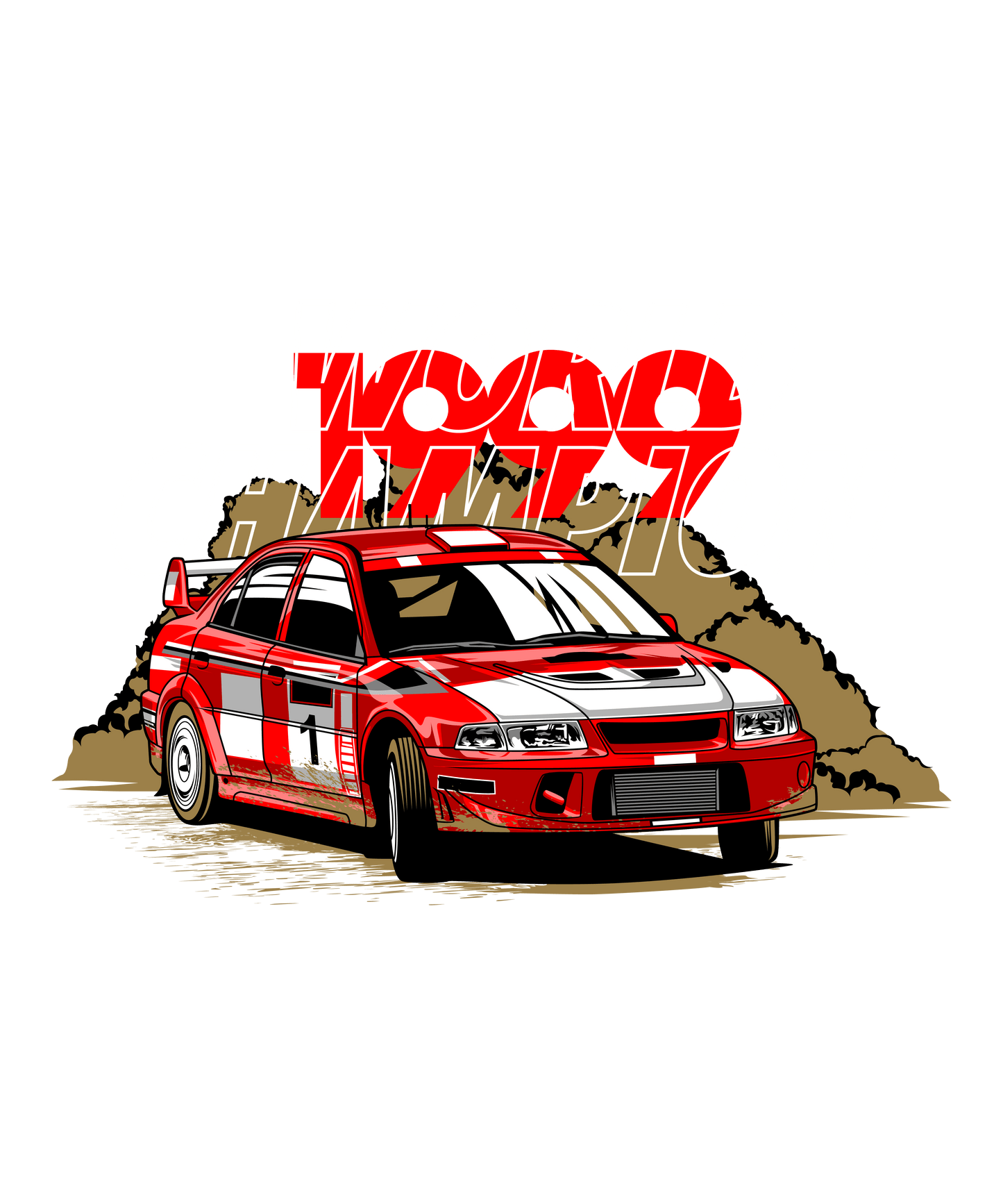 Mitsubishi Evo DTF Transfer