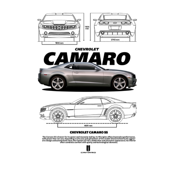 Chevrolet Camaro SS DTF Transfer