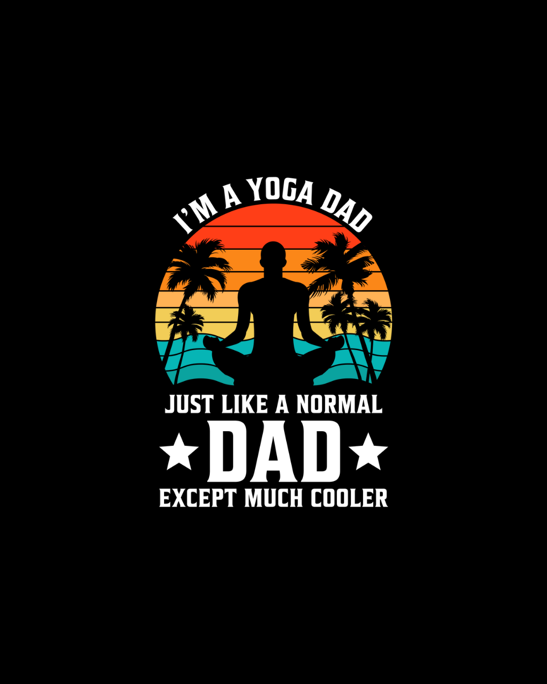 Yoga Dad DTF Transfer