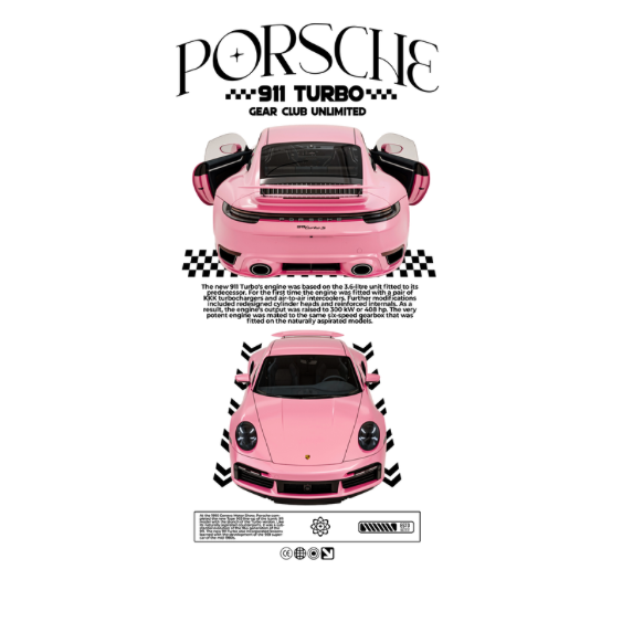 Porsche 911 Turbo DTF Transfer