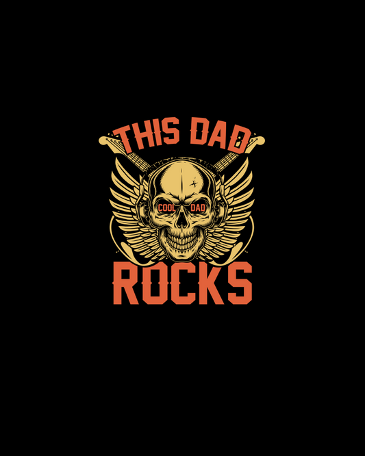 This Dad Rocks DTF Transfer