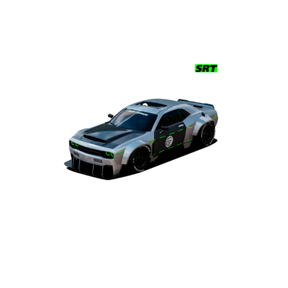 Dodge Challenger SRT Hellcat DTF Transfer