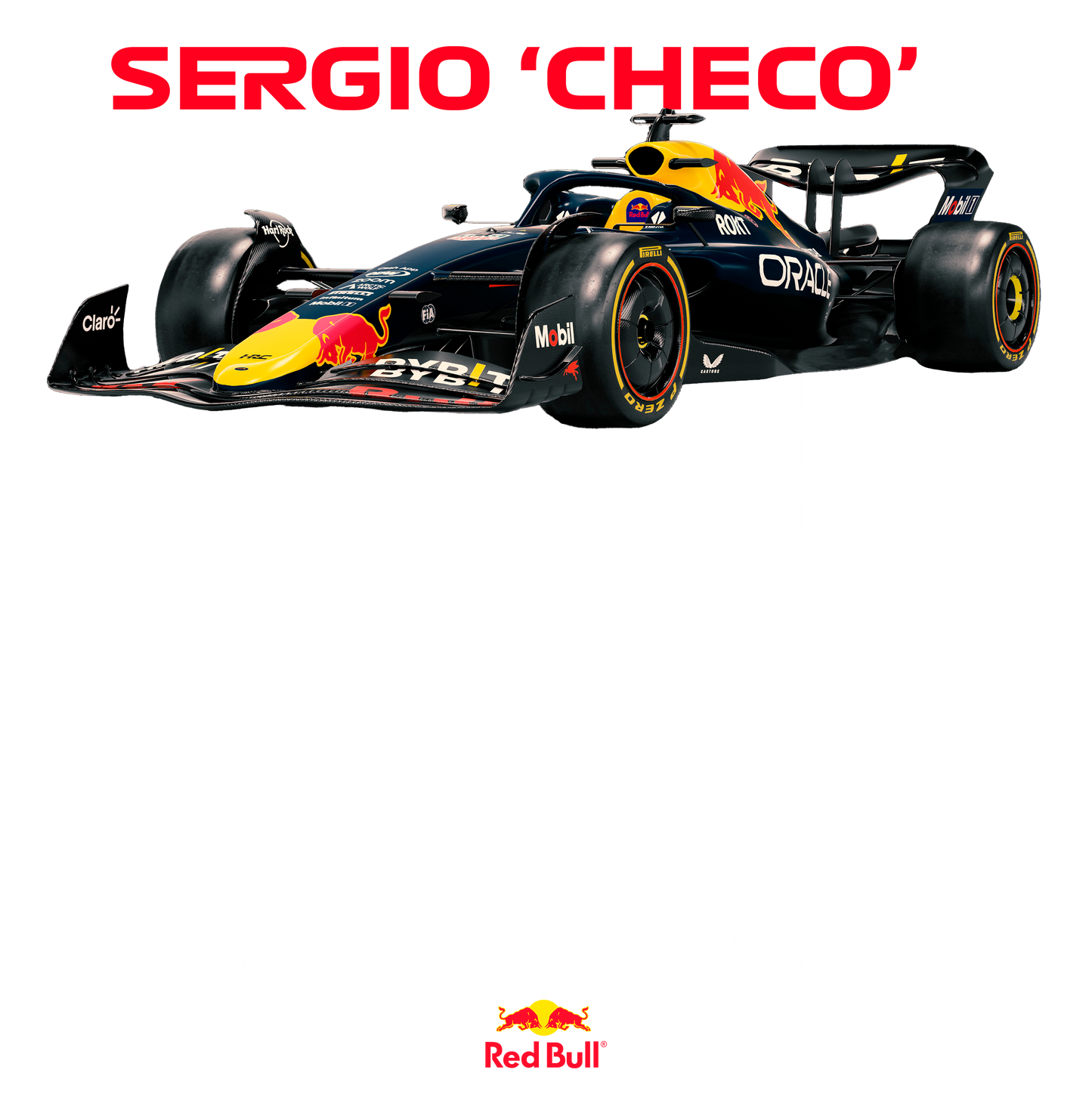 Sergio Checo Formula 1 DTF Transfer