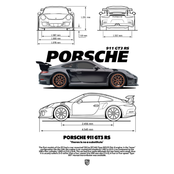 Porsche 911 GTR RS DTF Transfer