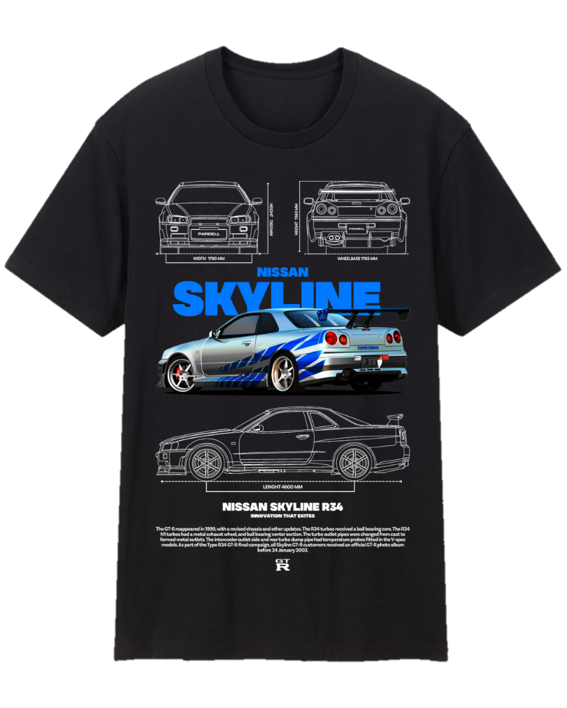 Nissan Skyline R34 Tee Shirt