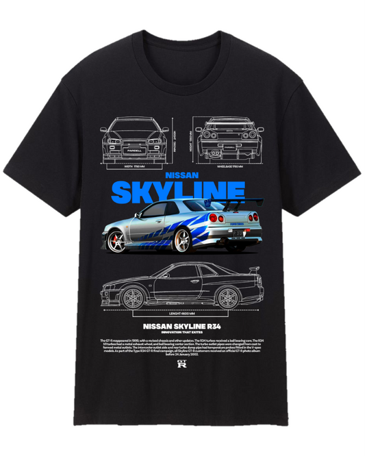 Nissan Skyline R34 Tee Shirt