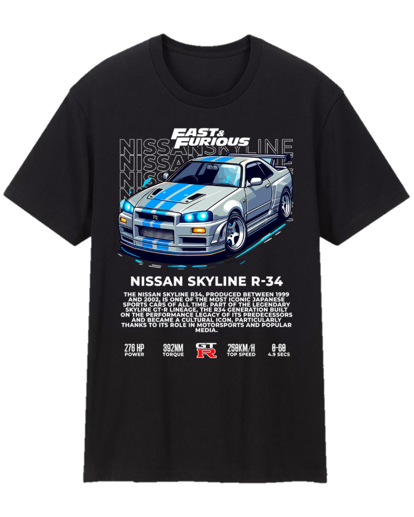 Nissan Skyline R34 Tee Shirt