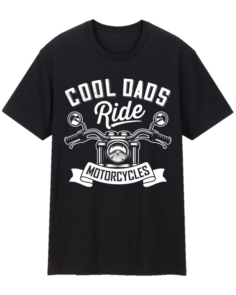 Cool Dads Ride Motorcycles Father Appreciation Tee Shirt